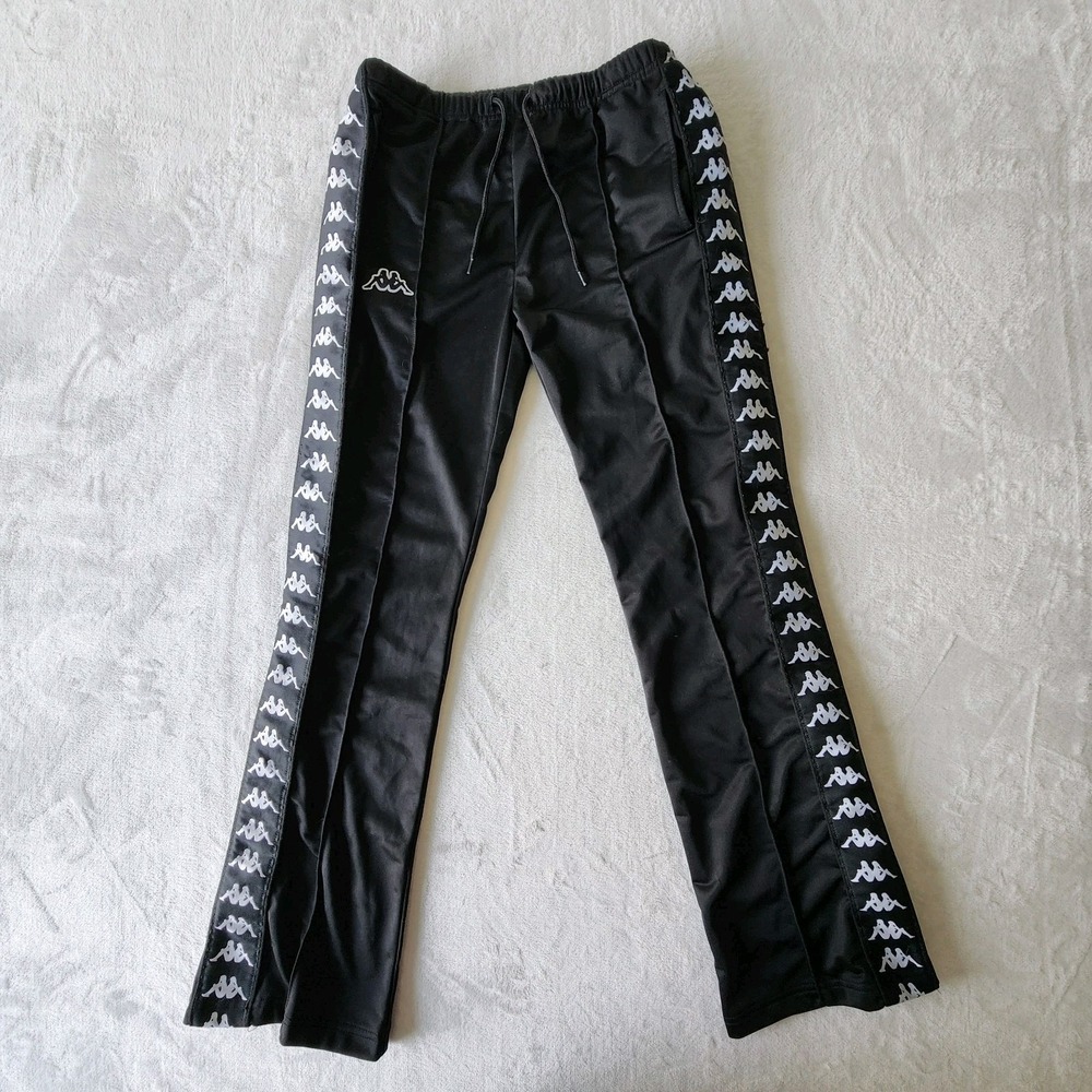Vintage Kappa Tearaway Pants Mens XS 90s 80s Hip Hop Rap Streetwear Stripe Snaps